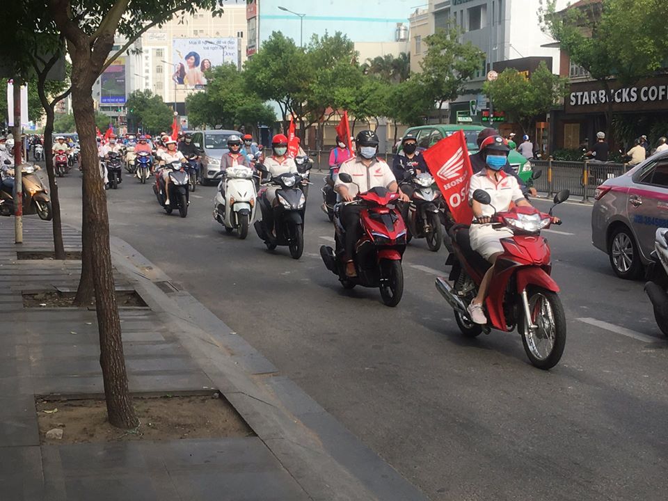 Head Honda OSC đã có hoạt động chạy Road show tại các tuyến đường lớn tại Phú Nhuận